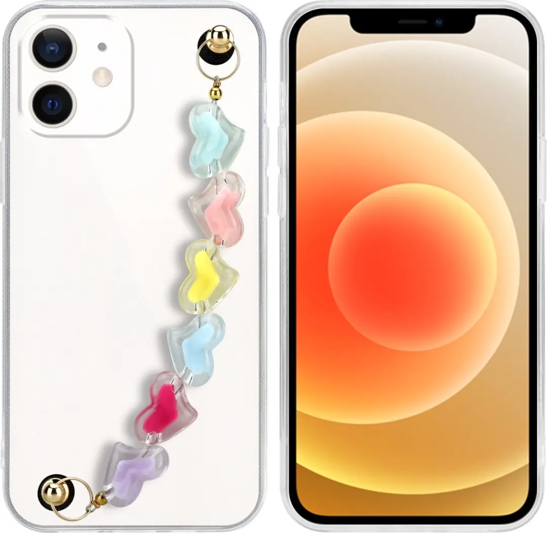 Cadorabo Hoesje geschikt voor Apple iPhone 12 MINI in Transparant met kleurrijke