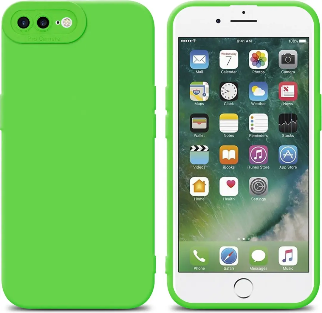 Cadorabo Hoesje geschikt voor Apple iPhone 7 PLUS / 7S PLUS / 8 PLUS in FLUID GR