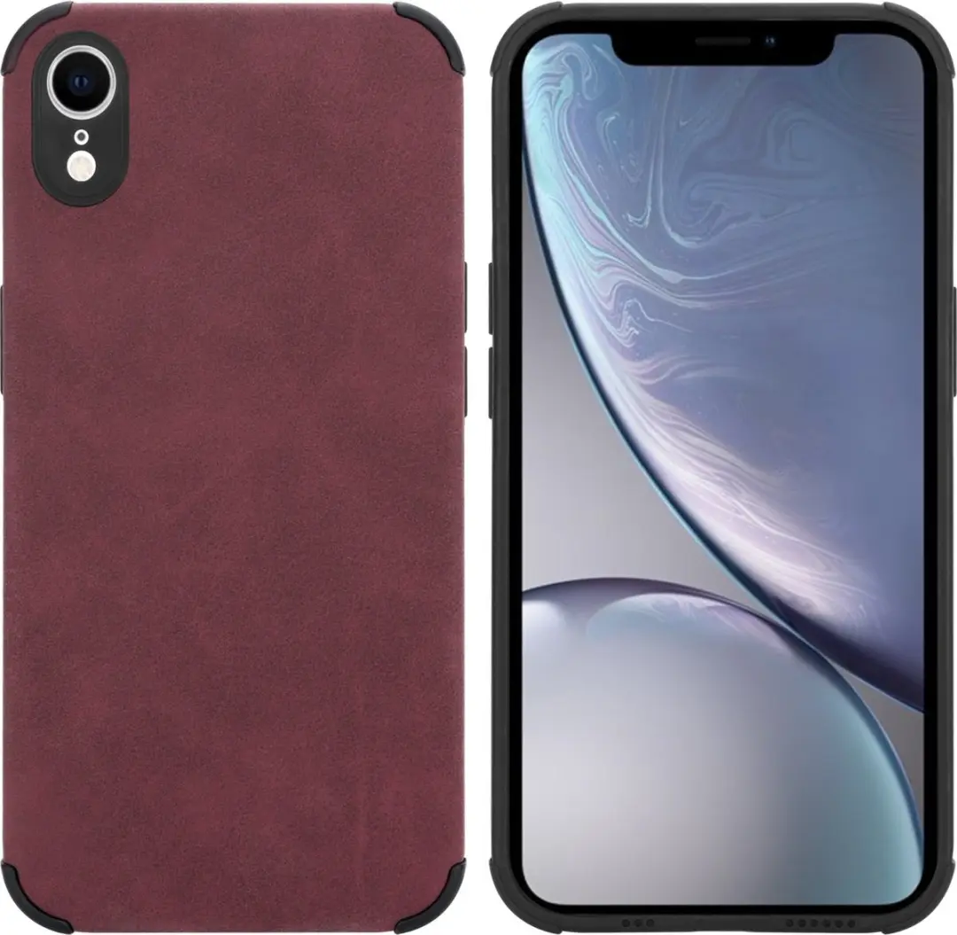 Cadorabo Hoesje geschikt voor Apple iPhone XR in Bourgondisch Paars