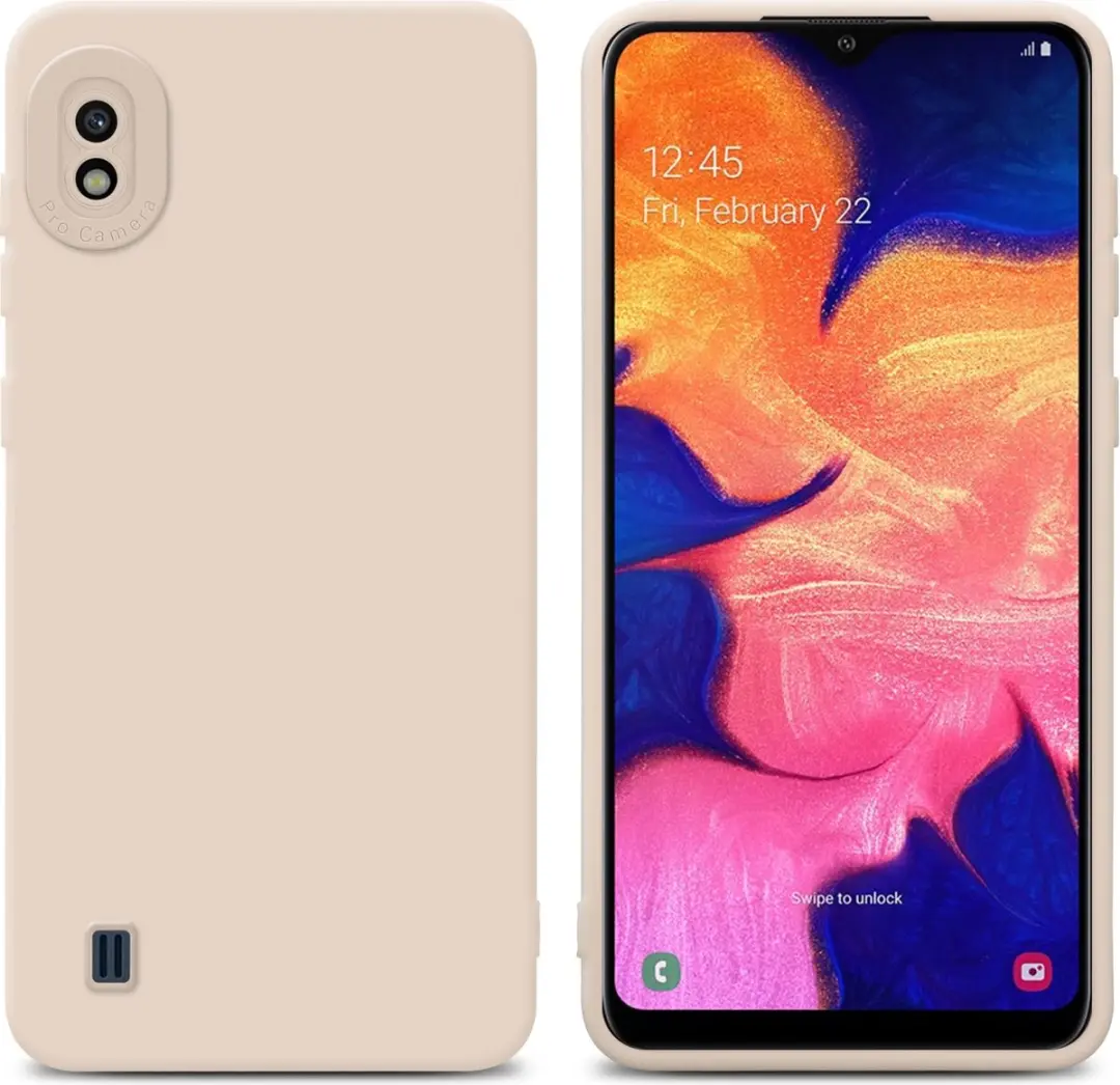 Cadorabo Hoesje geschikt voor Samsung Galaxy A10 in FLUID CREAM