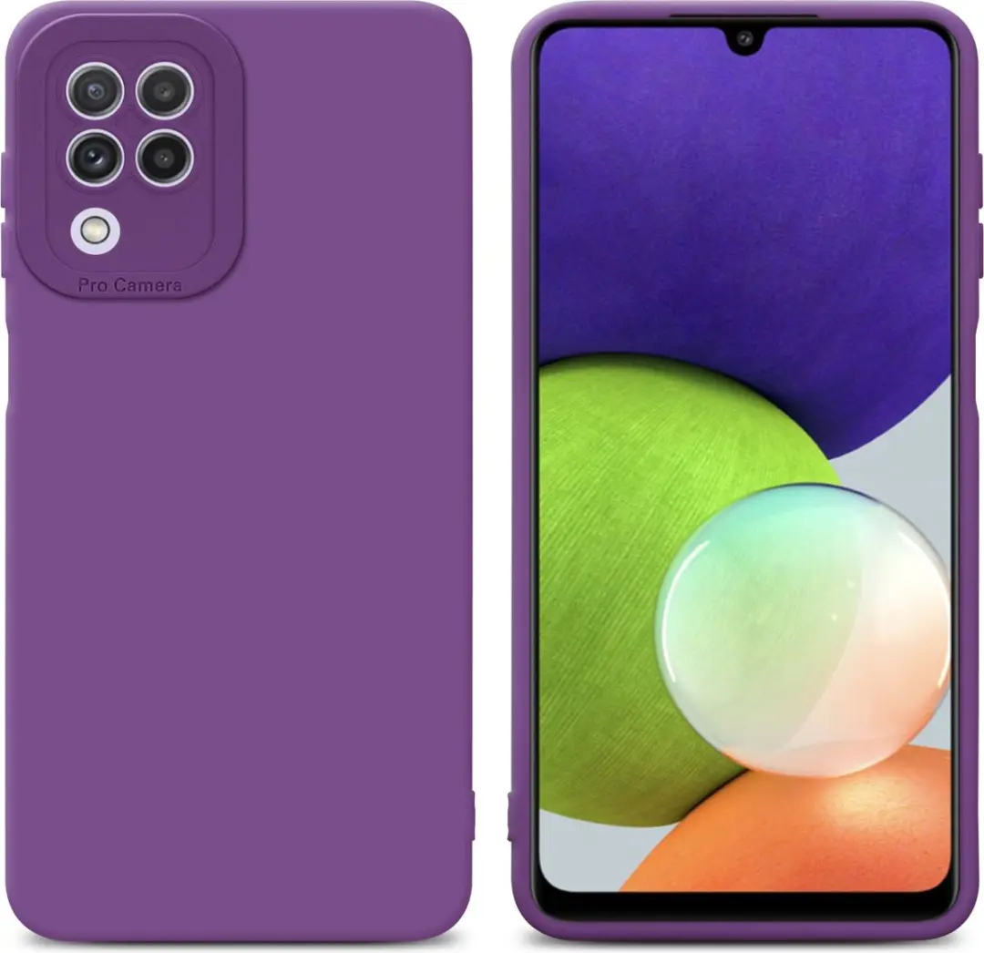 Cadorabo Hoesje geschikt voor Samsung Galaxy A22 4G in FLUID MAT PAARS