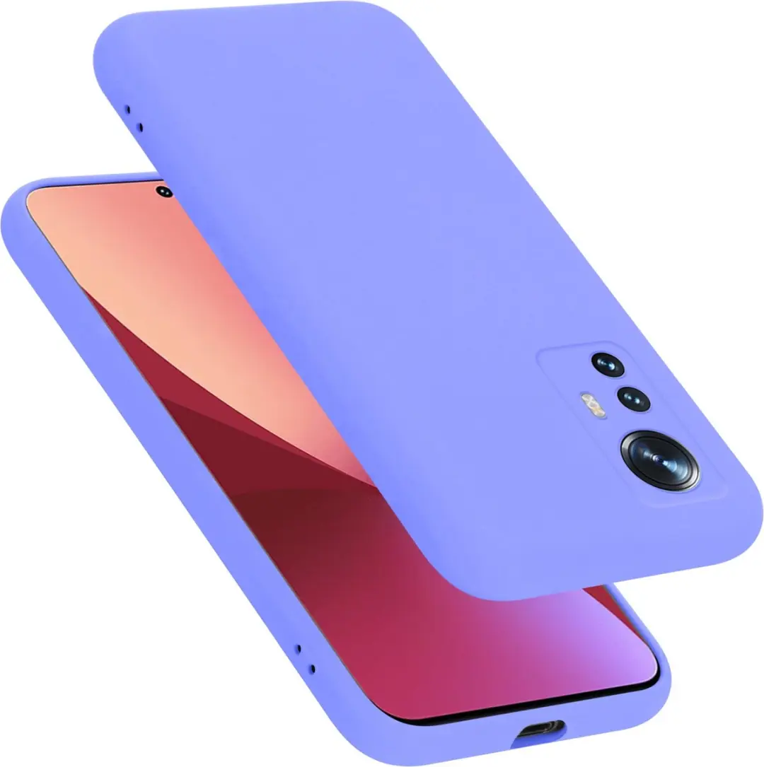Cadorabo Hoesje geschikt voor Xiaomi 12 / 12X in LIQUID LICHT PAARS
