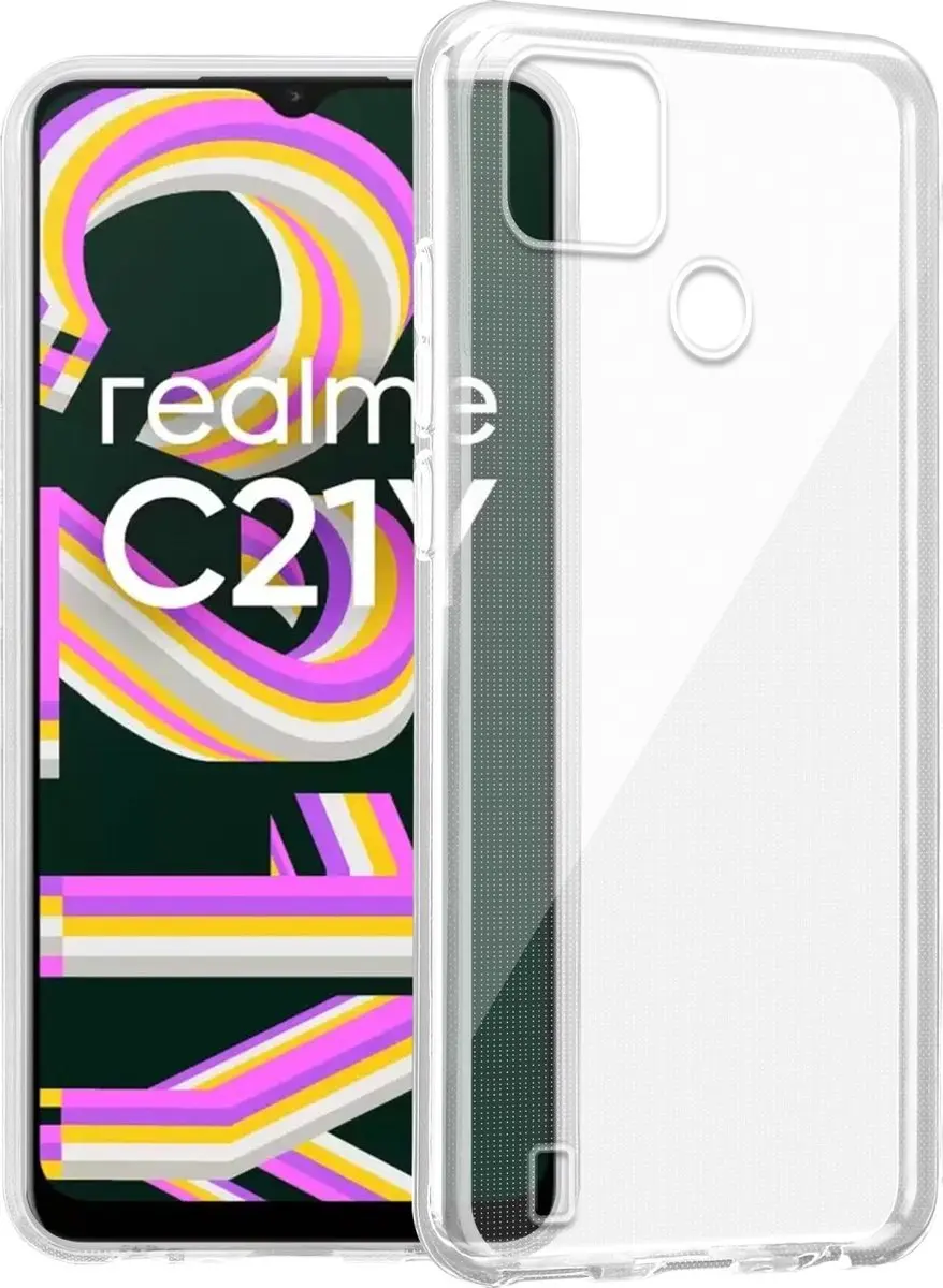 Cadorabo Hoesje geschikt voor Realme C21Y / C25Y in VOLLEDIG TRANSPARANT
