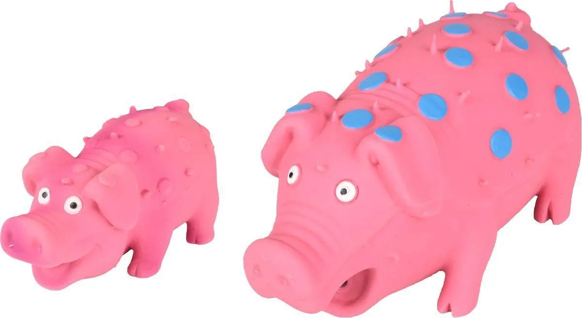 Flamingo Hondenspeelgoed Latex Varken Roze