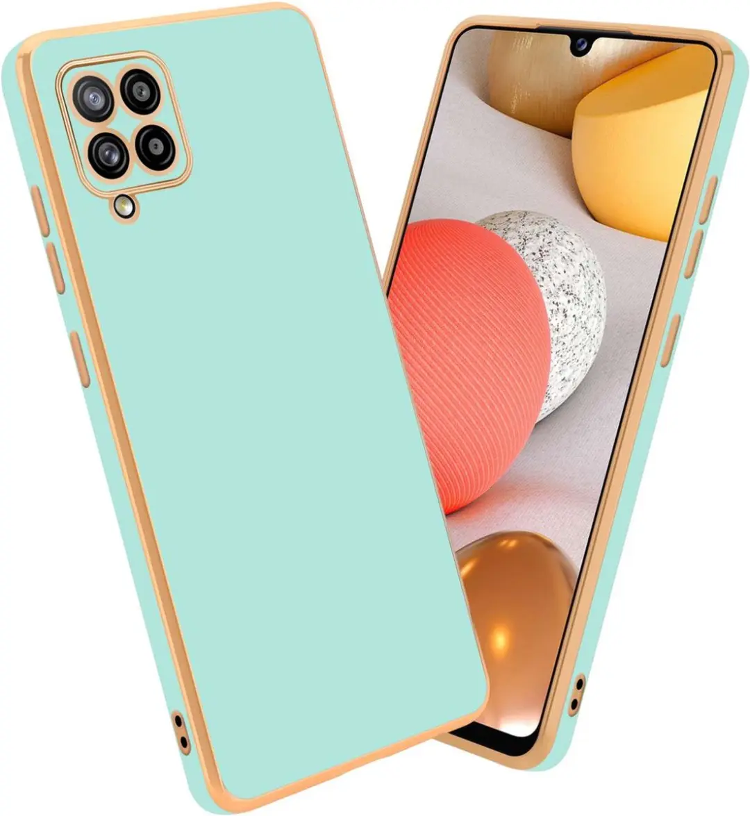 Cadorabo Hoesje geschikt voor Samsung Galaxy A42 5G / M42 5G in Glossy Mintgroen