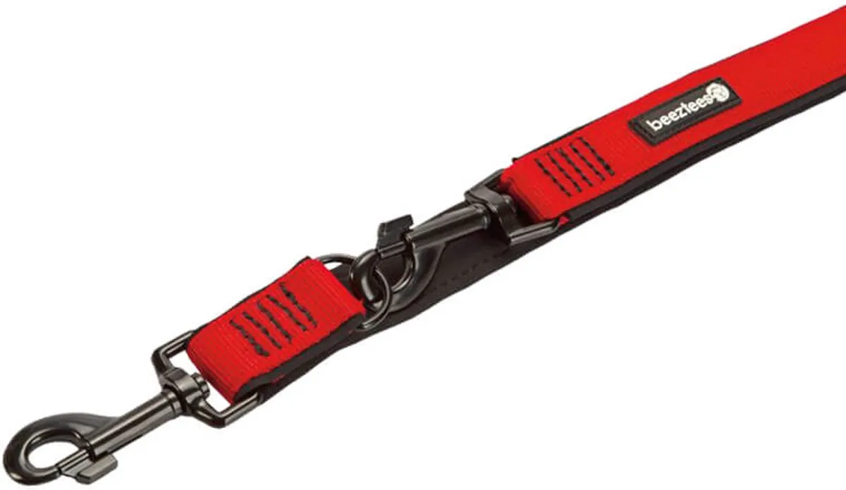 Beeztees Parinca Dressuurlijn - 200cm x 25mm Rood