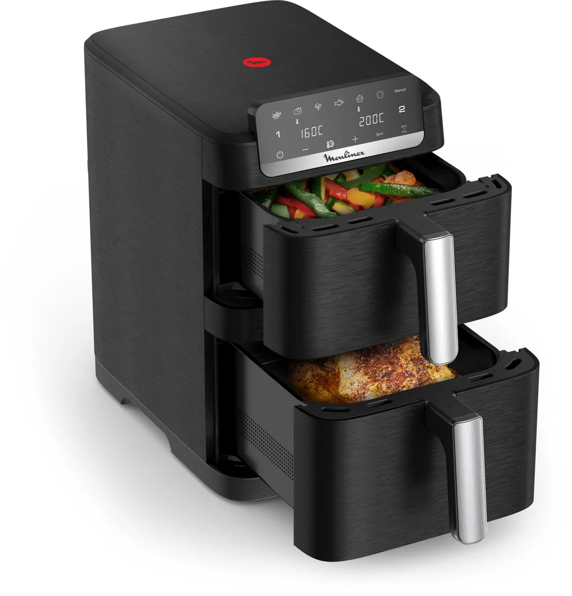 Moulinex Easy Fry Crispy Stack EZ7528F0 Dual Airfryer 10L