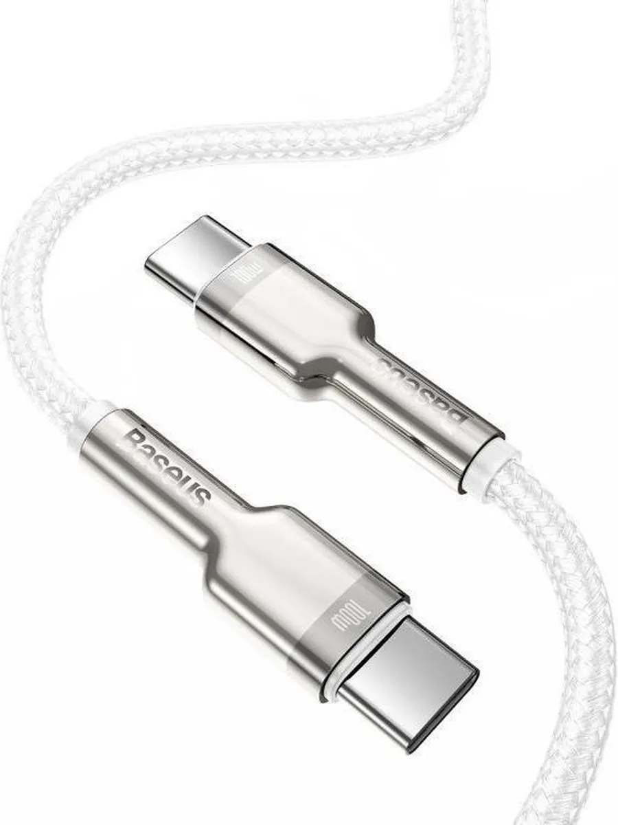 Baseus Cafule Series CATJK-D02 USB-C Kabel 100W 2m - Wit