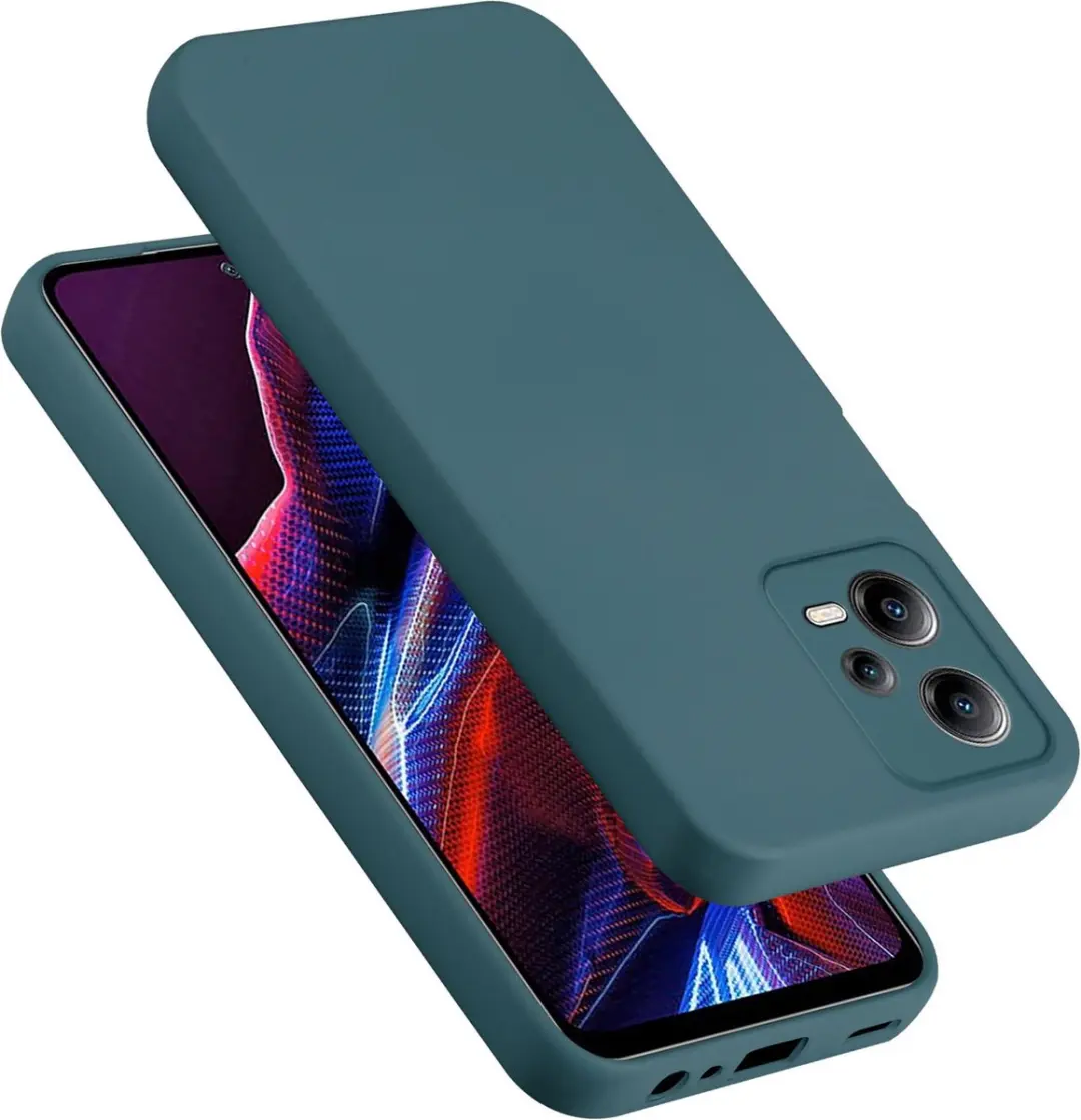 Cadorabo Hoesje geschikt voor Xiaomi Poco X5 5G in LIQUID GROEN