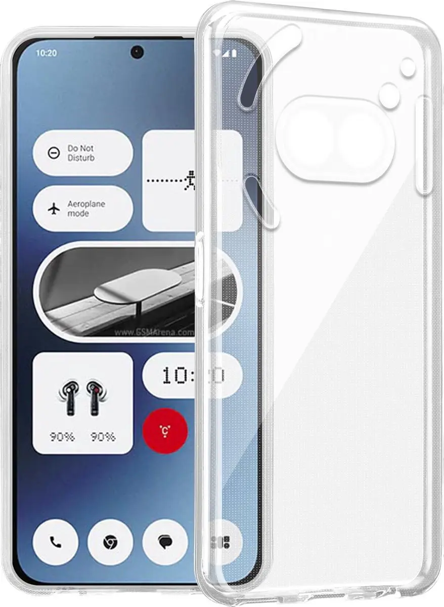 Cadorabo Hoesje geschikt voor Nothing Phone 2a in VOLLEDIG TRANSPARANT