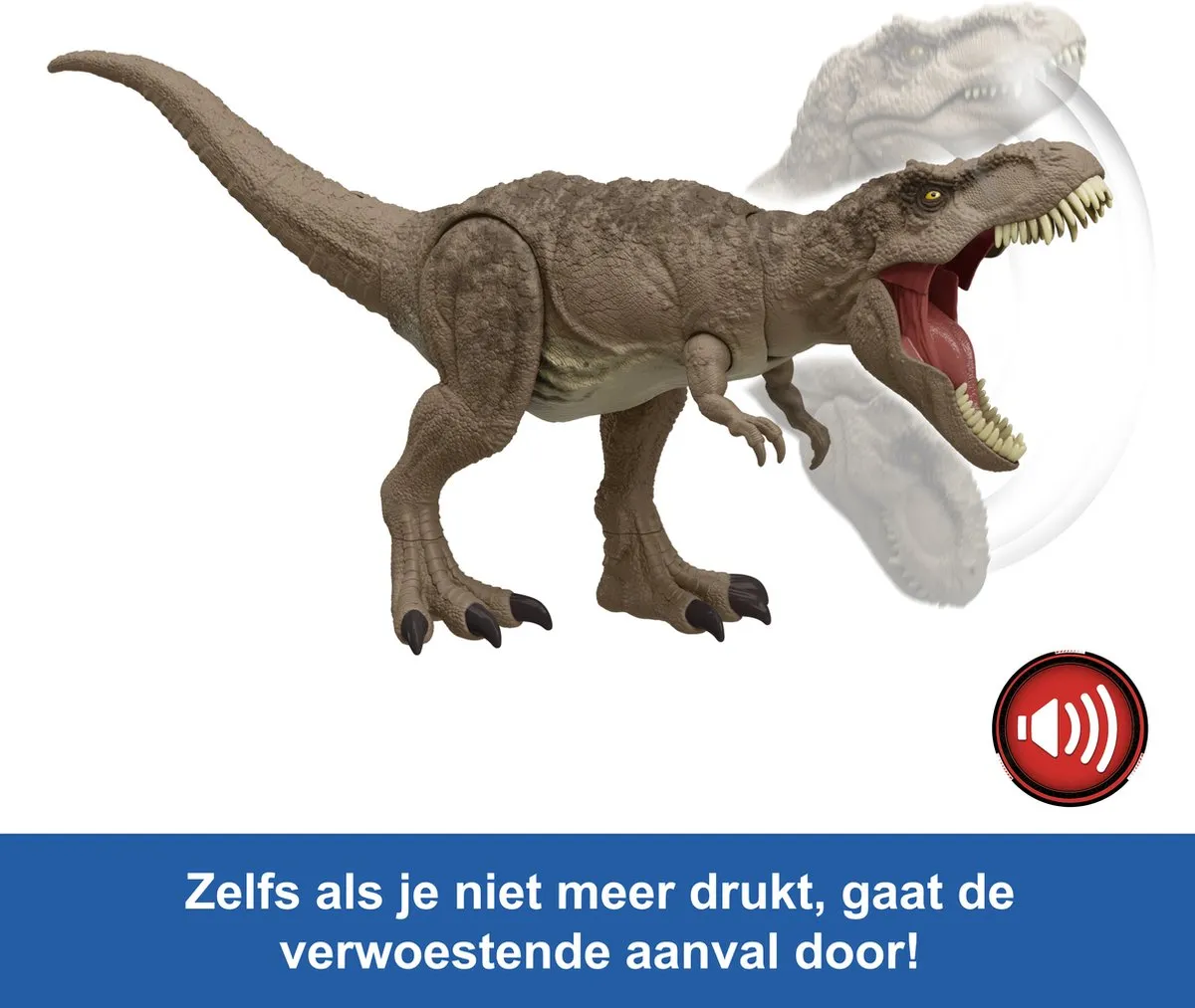 Jurassic World Totale Aanval T-Rex Actiefiguur - 4+ jaar - Multicolor