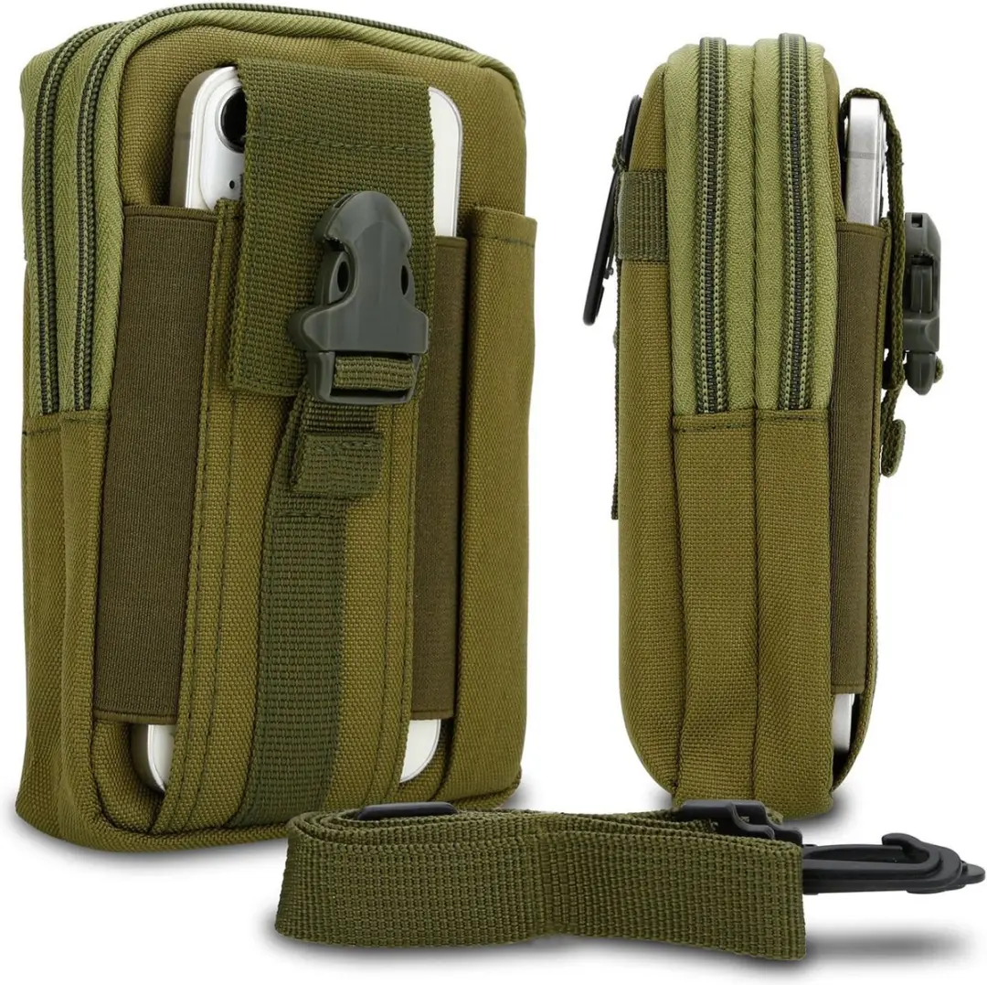 Hoesje geschikt voor Sony Xperia XA1 PLUS in effen groen tactische mobiele telef