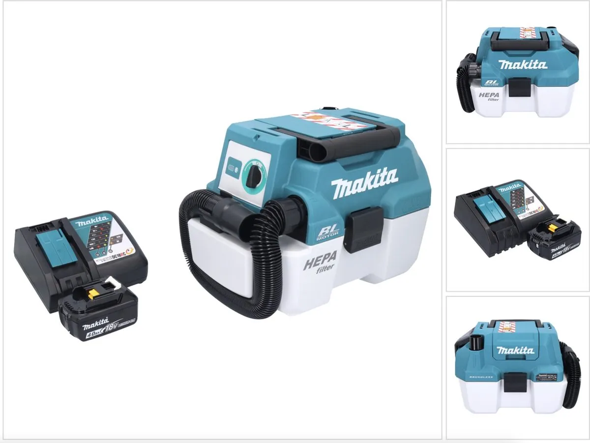 Makita DVC750LZ Accustofzuiger LXT 18V 67mbar 7,5L