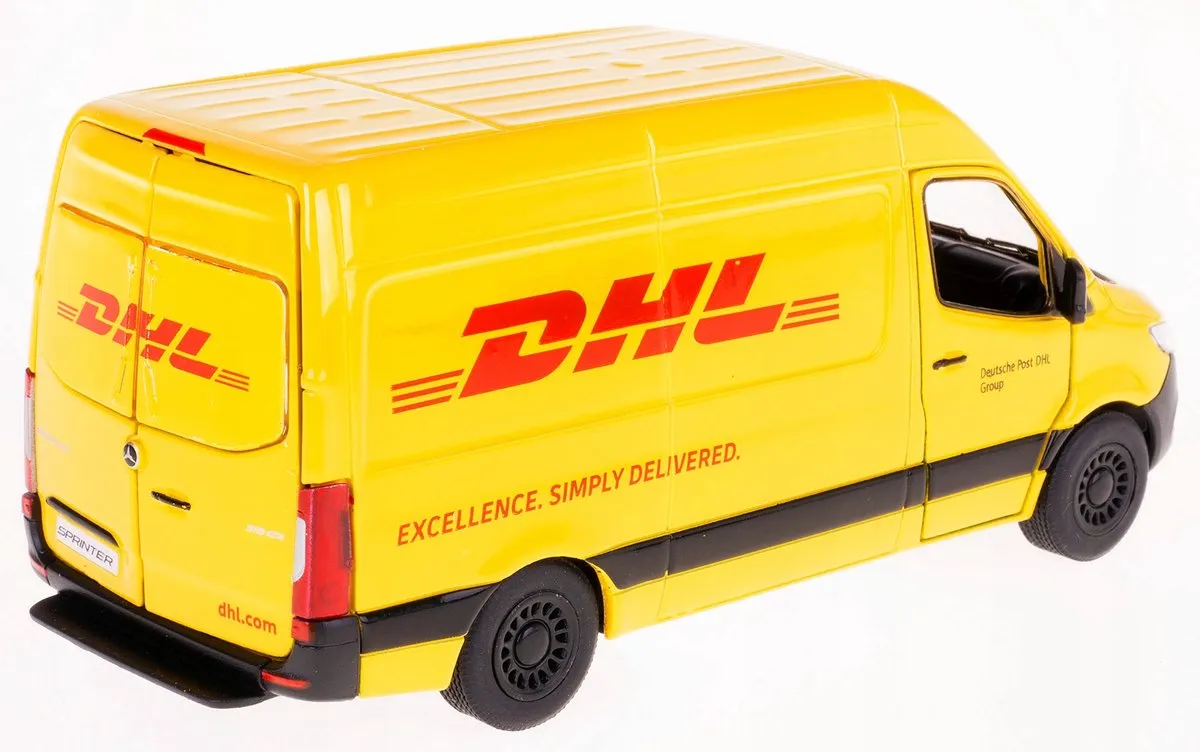 Mercedes-Benz Sprinter Speelgoedauto 1:48 - Geel