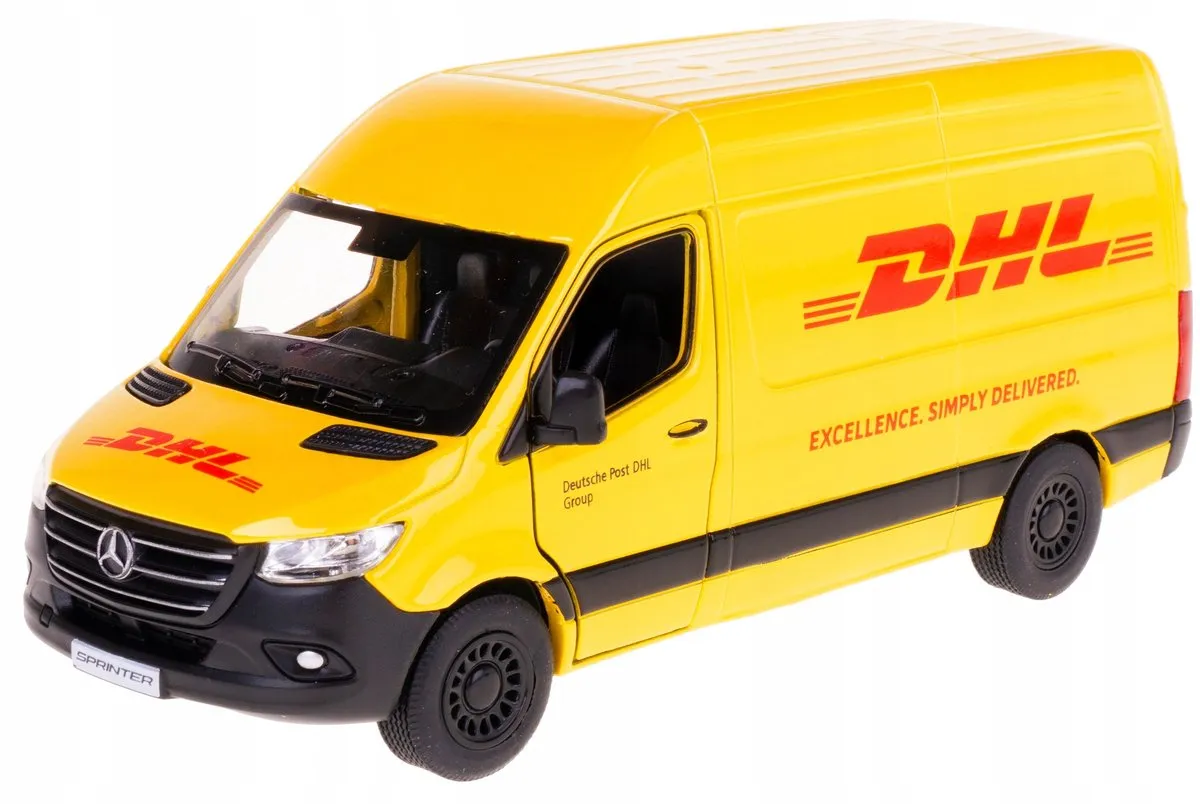 Mercedes-Benz Sprinter Speelgoedauto 1:48 - Geel
