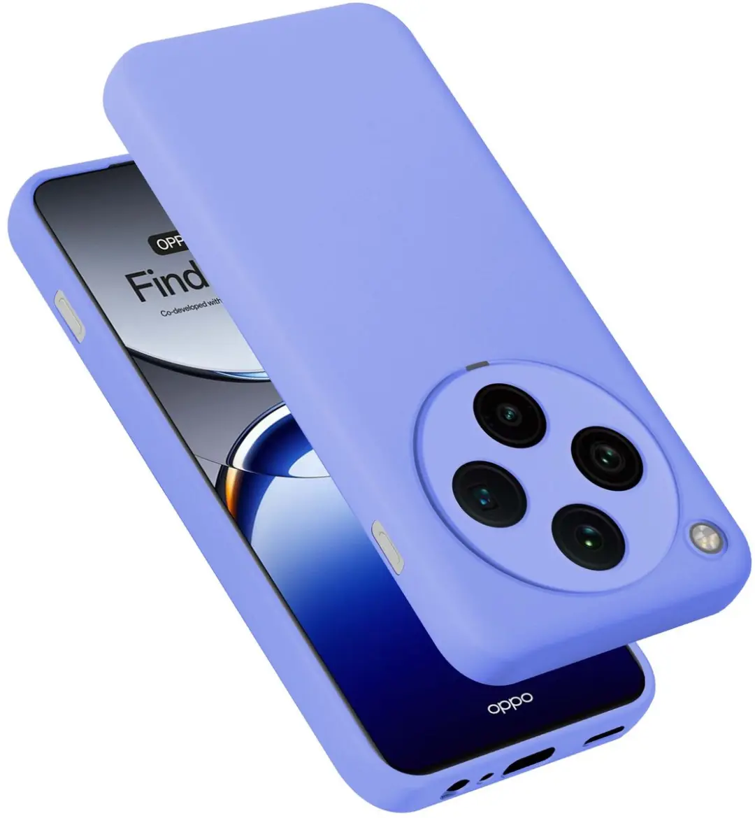 Cadorabo Hoesje geschikt voor Oppo Find X8 Pro in LIQUID LICHT PAARS
