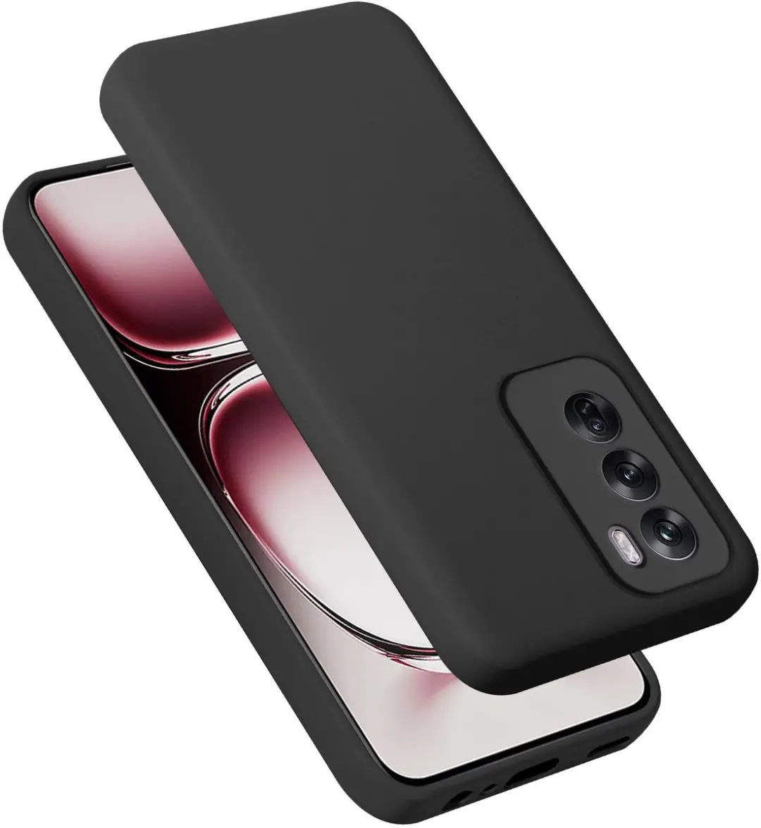 Cadorabo Hoesje geschikt voor Oppo Reno 12 Pro in LIQUID ZWART