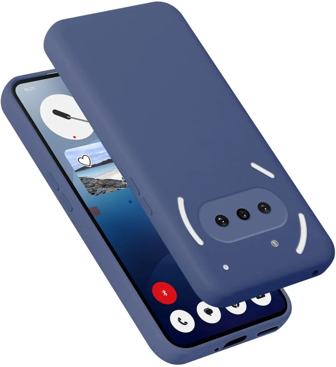 Cadorabo Hoesje geschikt voor Nothing Phone 3a Case in Liquid Blauw Beschermhoes