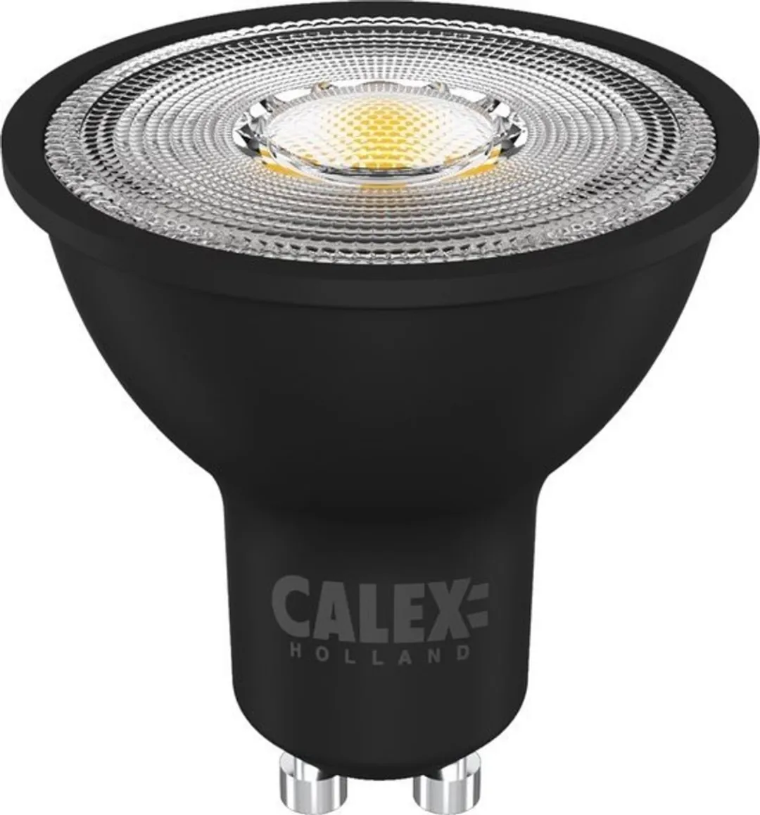 Calex LED Inbouwspots GU10 5W - 3 Stuks - Mat Zwart - 2700K