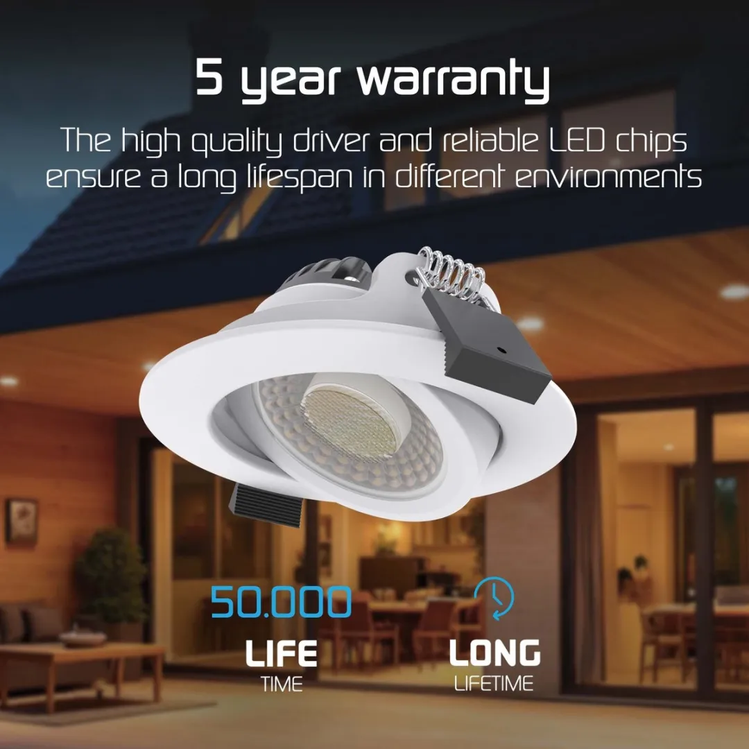 Ledvion LED Inbouwspot Wit 8cm - Dimbaar CCT IP65