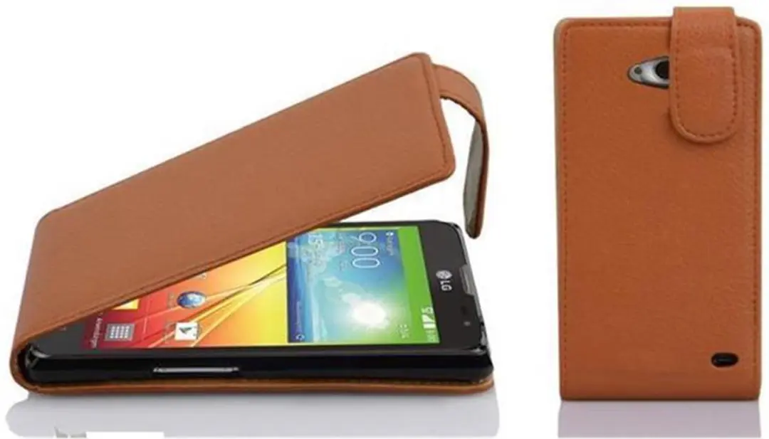 Cadorabo Hoesje geschikt voor LG L90 (1. SIM) in COGNAC BRUIN