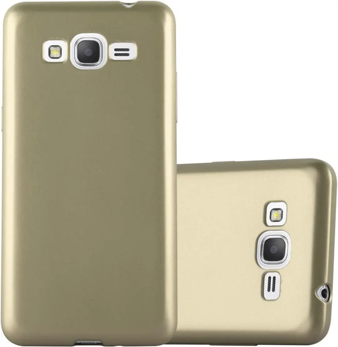 Cadorabo Hoesje geschikt voor Samsung Galaxy GRAND PRIME in METALLIC GOUD