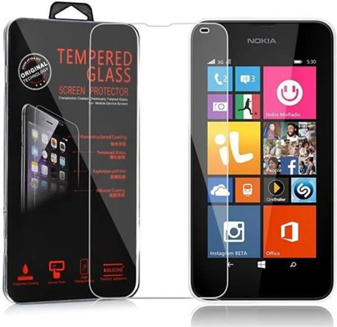 Cadorabo Screenprotector geschikt voor Nokia Lumia 540