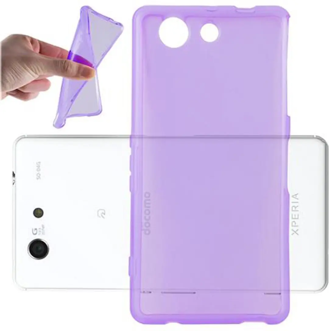 Cadorabo Hoesje geschikt voor Sony Xperia Z4 MINI / Z3 PLUS COMPACT in TRANSPARA