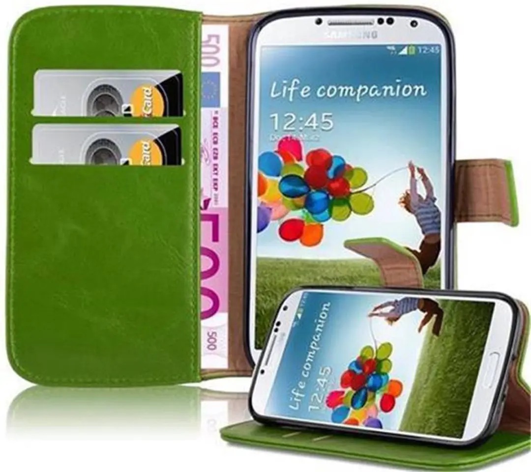 Cadorabo Hoesje geschikt voor Samsung Galaxy S4 in GRAS GROEN