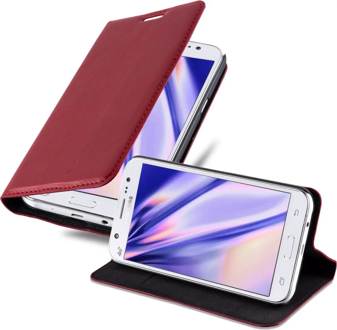 Cadorabo Hoesje geschikt voor Samsung Galaxy J5 2015 in APPEL ROOD