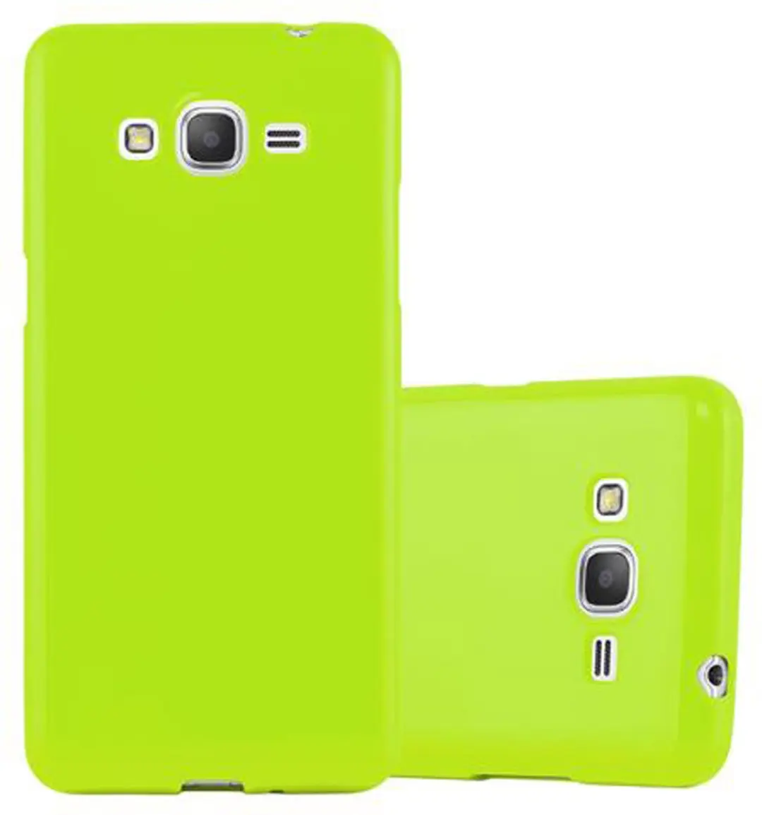 Cadorabo Hoesje geschikt voor Samsung Galaxy GRAND PRIME in JELLY GROEN