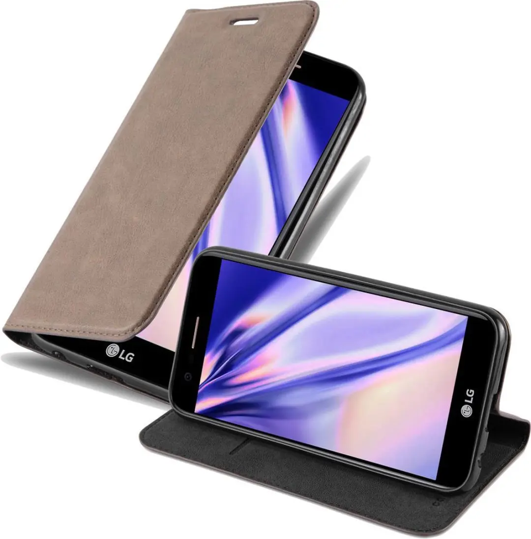 Cadorabo Hoesje geschikt voor LG K10 2017 in KOFFIE BRUIN