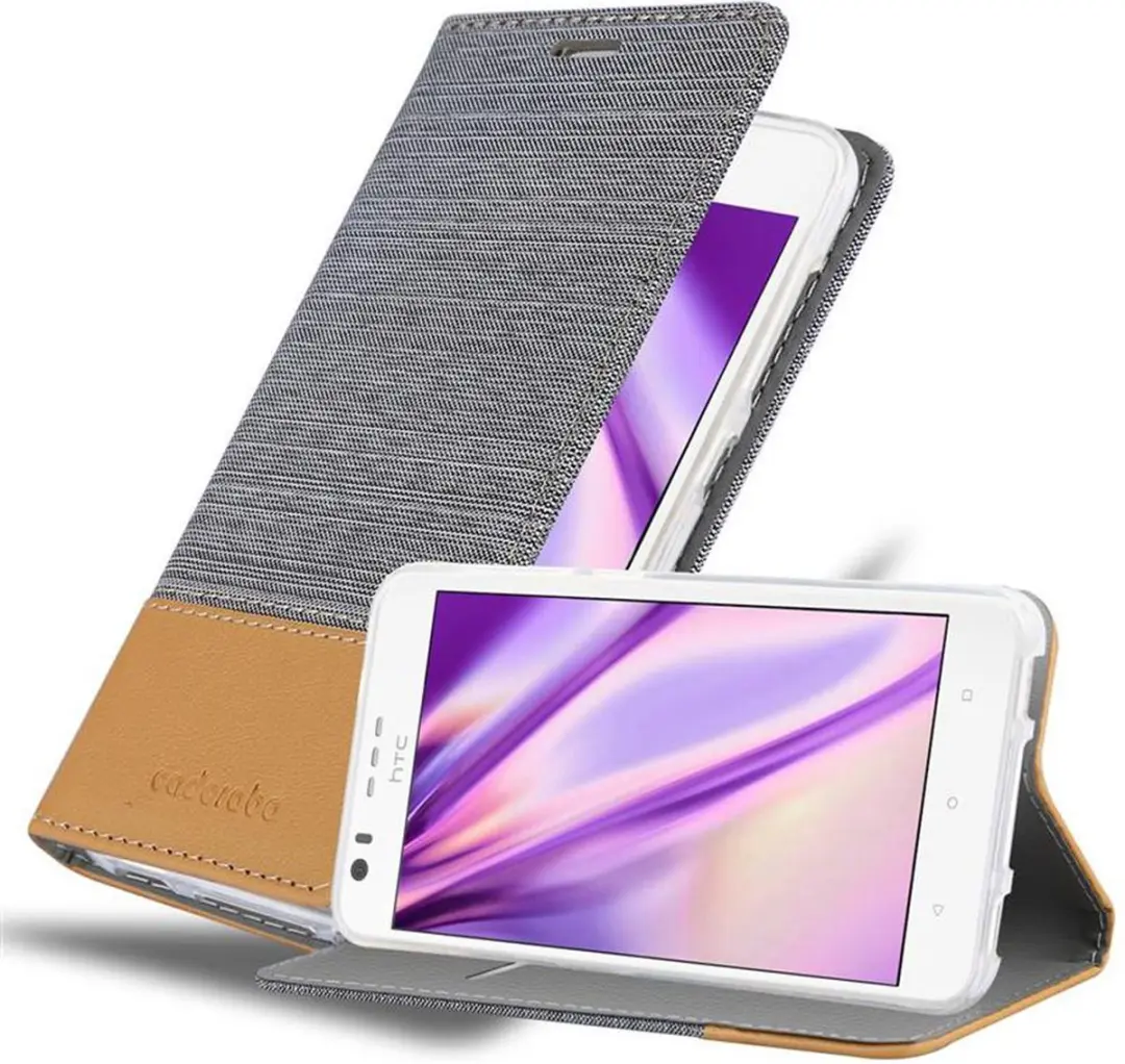 Cadorabo Hoesje geschikt voor HTC Desire 10 LIFESTYLE / Desire 825 in LICHTGRIJS