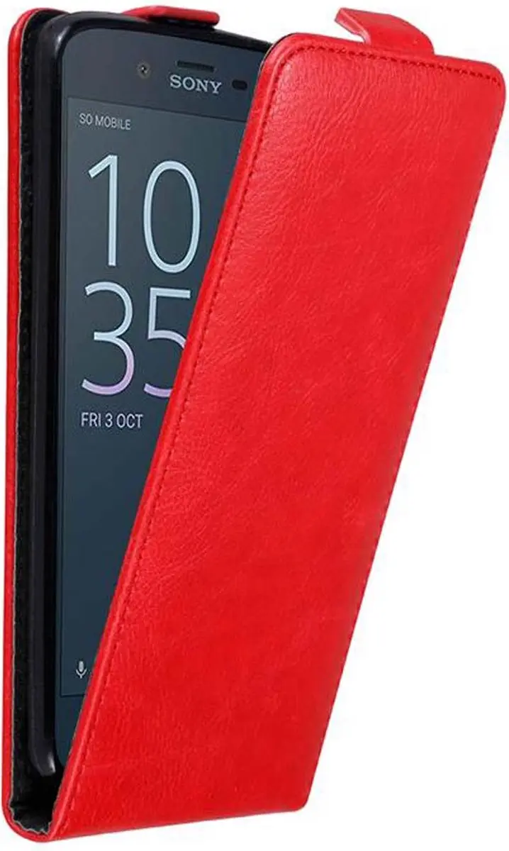 Cadorabo Hoesje geschikt voor Sony Xperia XZ / XZs in APPEL ROOD