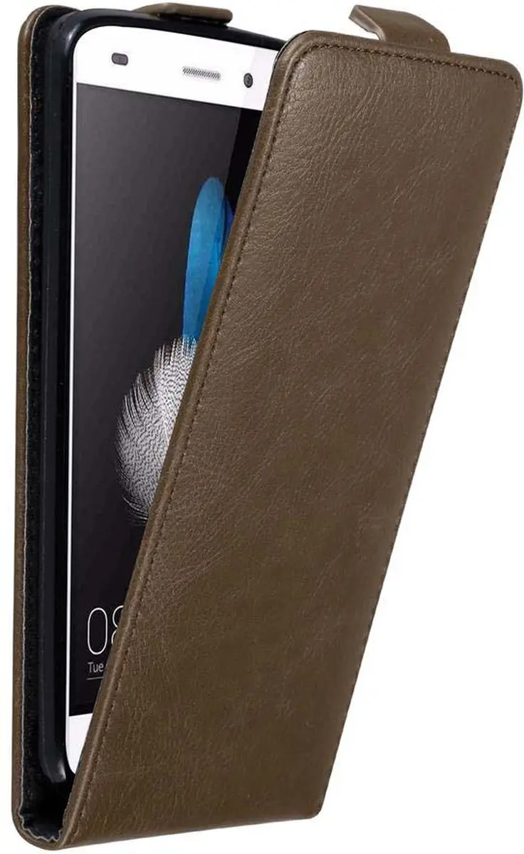 Cadorabo Hoesje geschikt voor Huawei P8 LITE 2015 in KOFFIE BRUIN