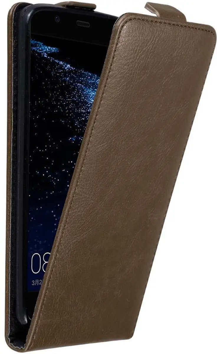 Cadorabo Hoesje geschikt voor Huawei P10 PLUS in KOFFIE BRUIN