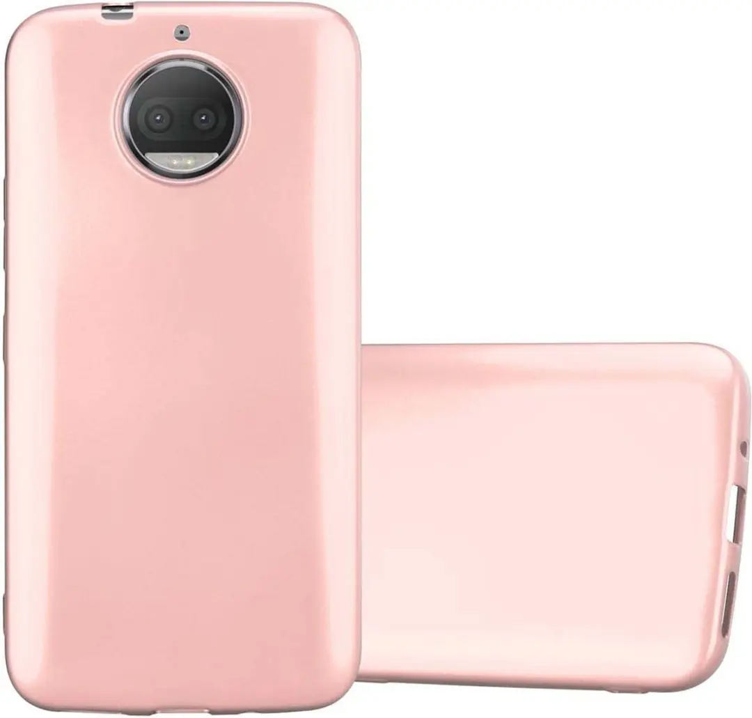 Cadorabo Hoesje geschikt voor Motorola MOTO G5S PLUS in METALLIC ROSE GOUD