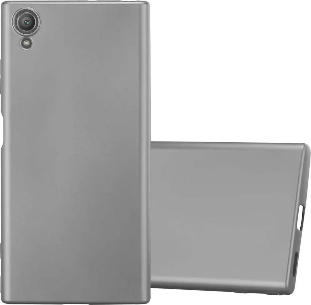 Cadorabo Hoesje geschikt voor Sony Xperia XA1 PLUS in METALLIC GRIJS