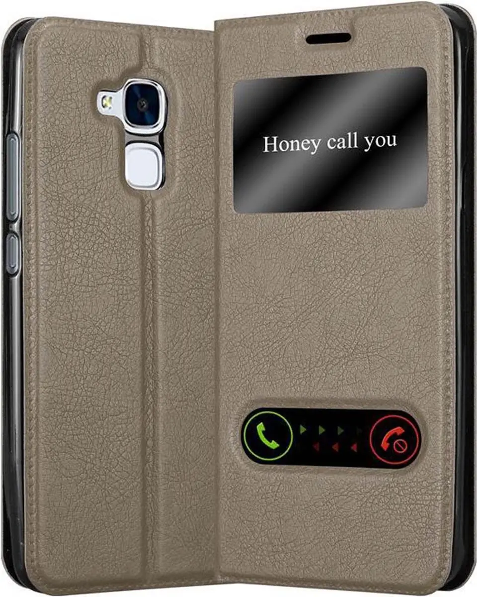 Cadorabo Hoesje geschikt voor Honor 5C in STEEN BRUIN