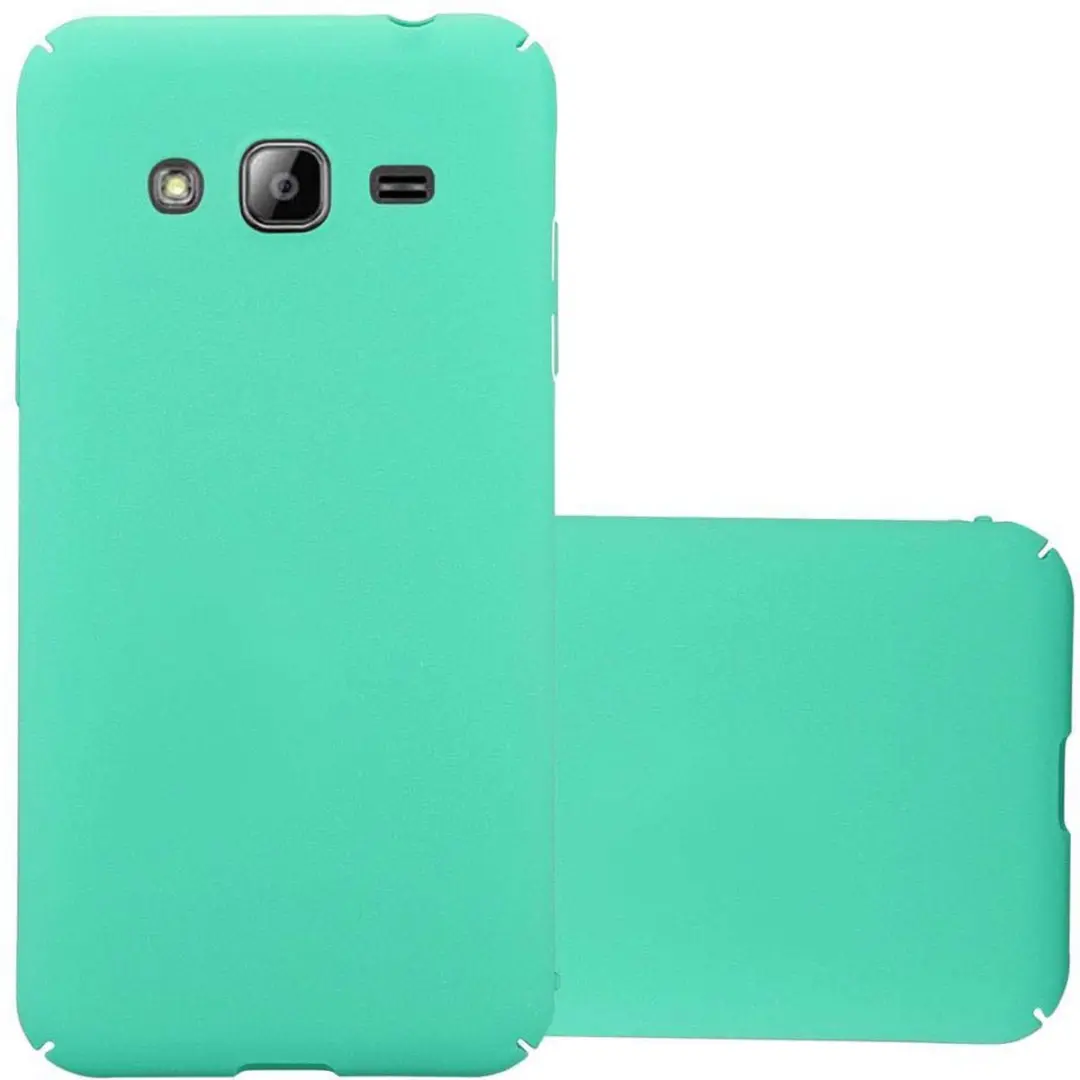 Cadorabo Hoesje geschikt voor Samsung Galaxy J3 2017 in FROSTY GROEN