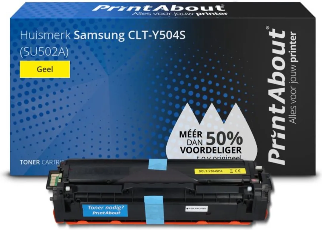 PrintAbout CLT-Y504S Toner Geel - 9.750 pagina's