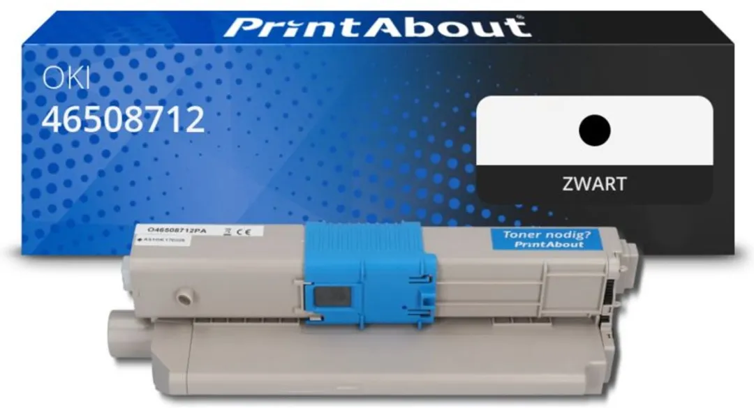 PrintAbout OKI 46508712 Toner Zwart
