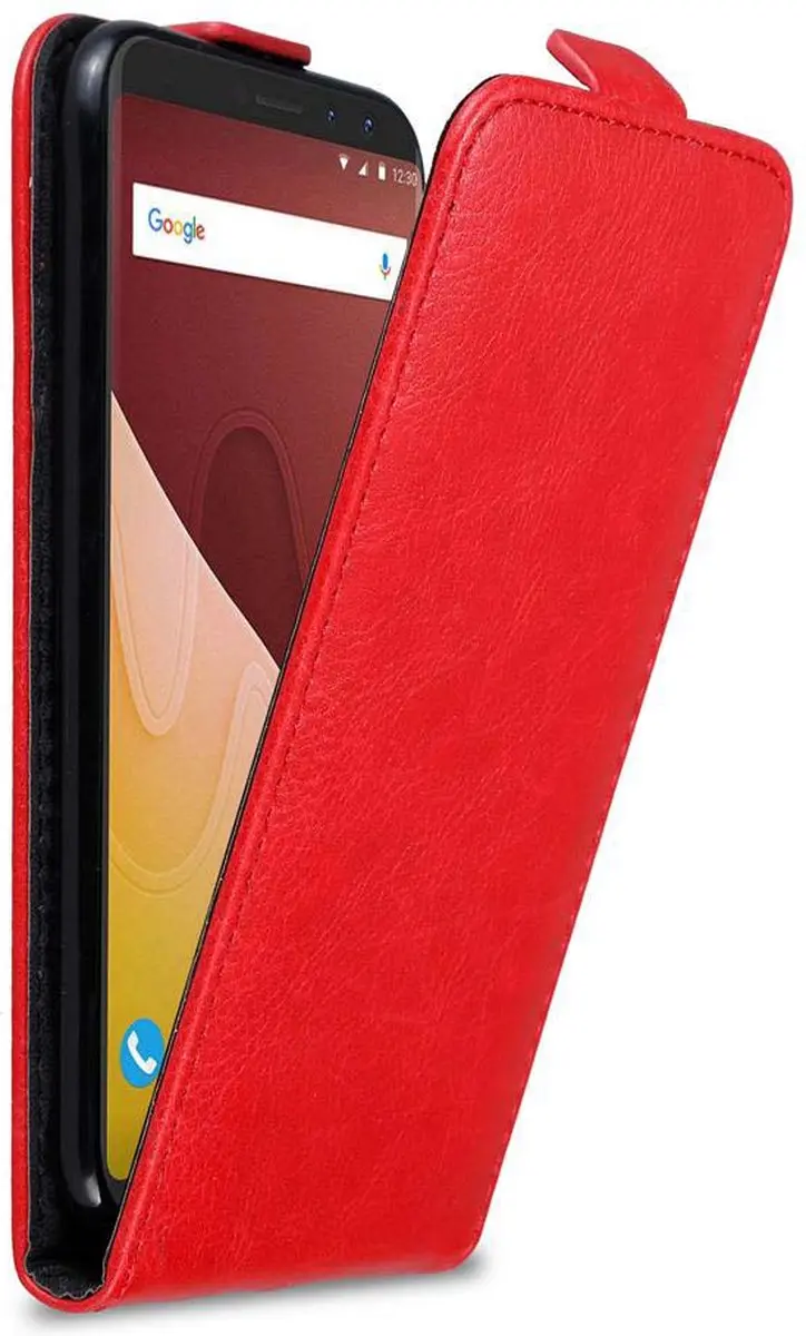 Cadorabo Hoesje geschikt voor WIKO VIEW GO in APPEL ROOD