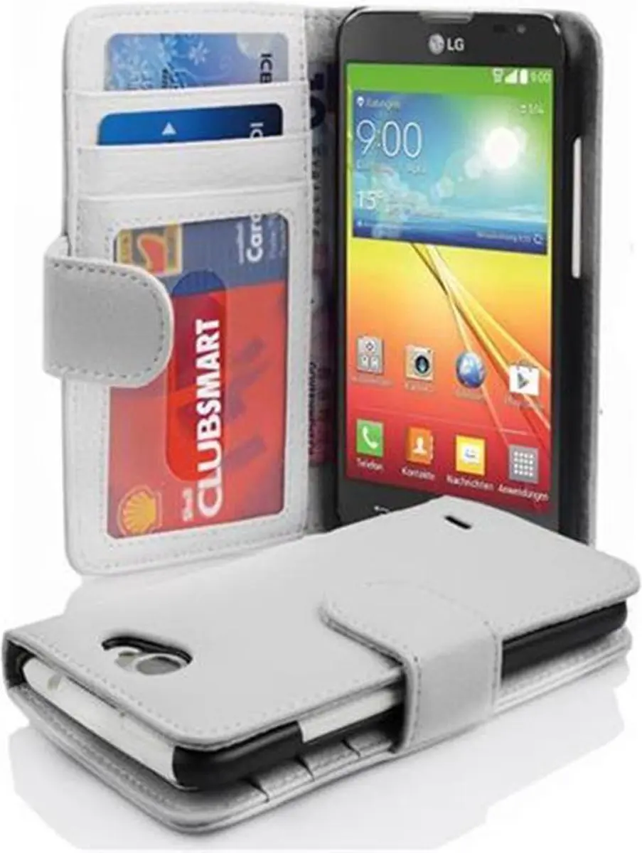 Cadorabo Hoesje geschikt voor LG L90 (1. SIM) in MAGNESIUM WIT