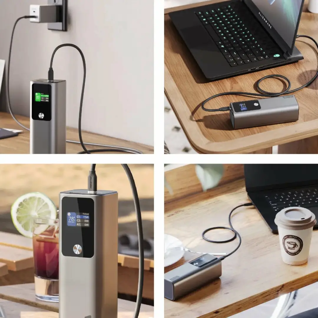 Alogic Ark 27.000 mAh Powerbank 140W - Grijs - afbeelding 2 van 6