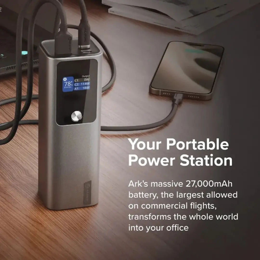 Alogic Ark 27.000 mAh Powerbank 140W - Grijs - afbeelding 6 van 6