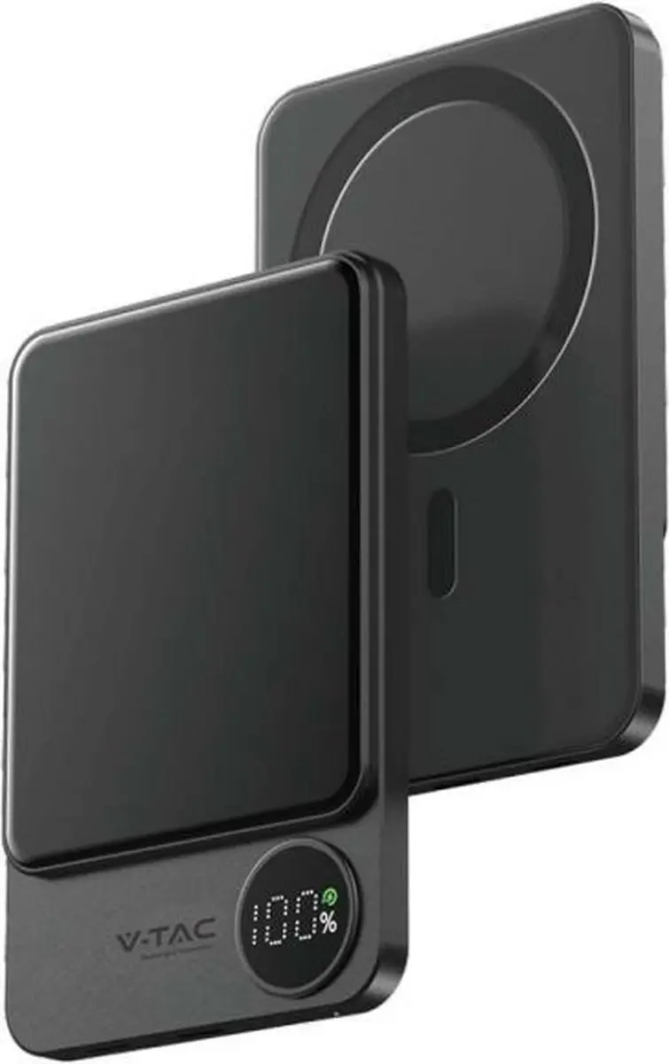 V-TAC VT-50005-SG Powerbank draadloos 5000mAh 20W MagSafe