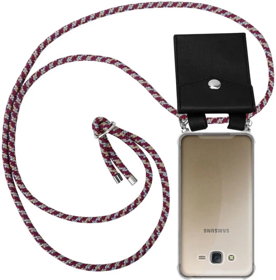 Cadorabo Hoesje geschikt voor Samsung Galaxy J7 2015 in ROOD GEEL WIT