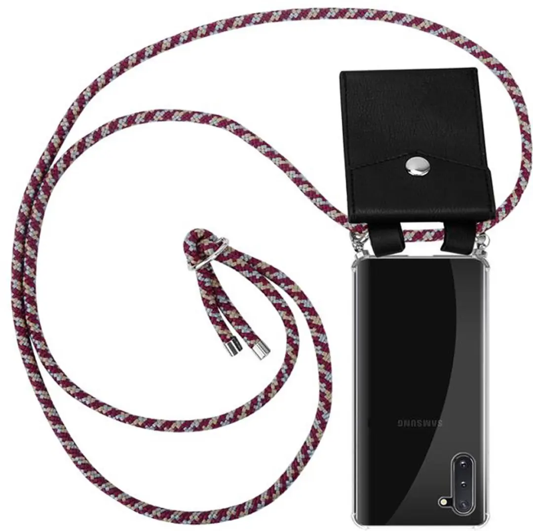 Cadorabo Hoesje geschikt voor Samsung Galaxy NOTE 10 in ROOD GEEL WIT