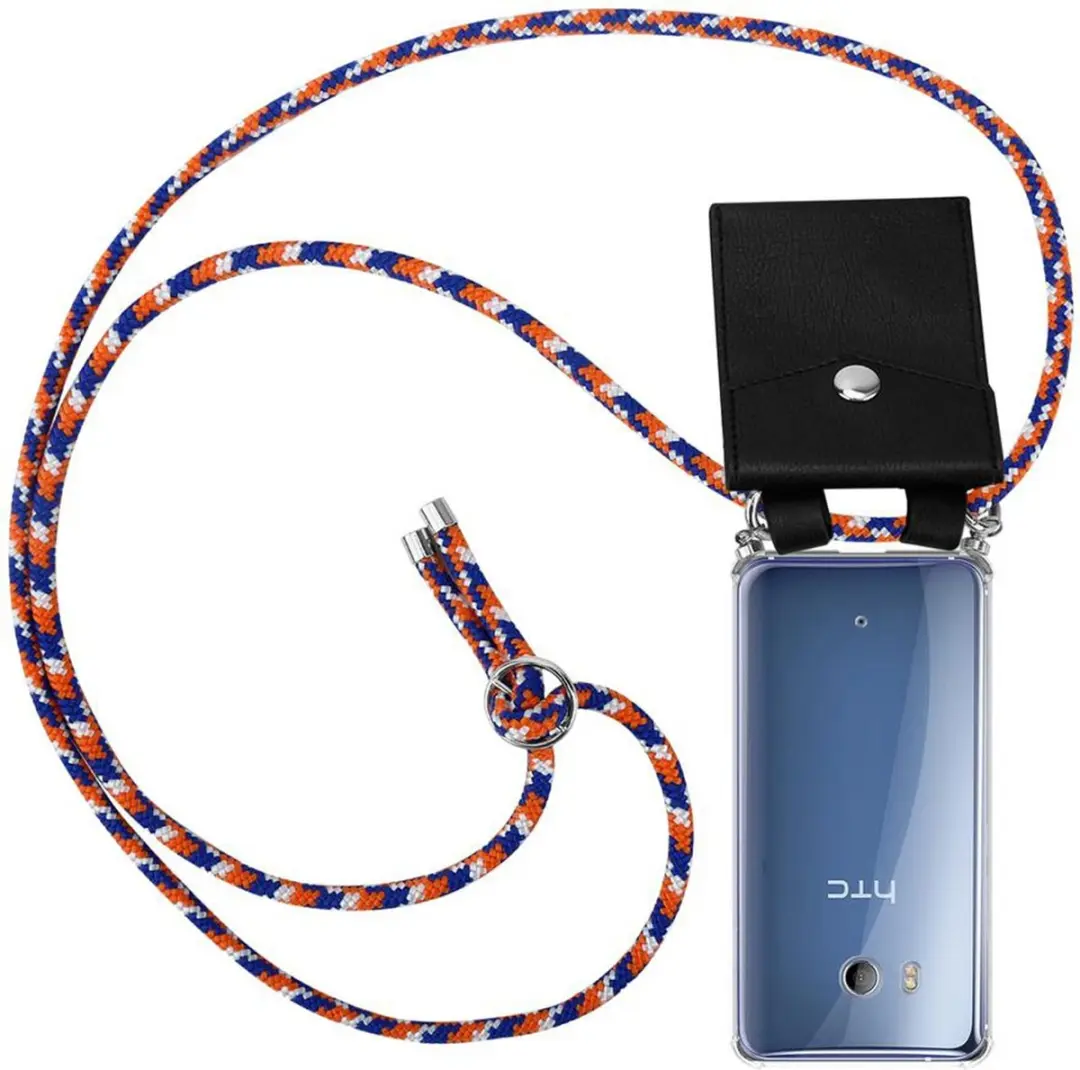 Cadorabo Hoesje geschikt voor HTC OCEAN / U11 in ORANJE BLAUW WIT
